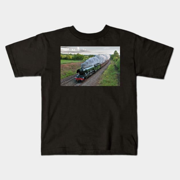 Flying Scotsman Kids T-Shirt by SteveHClark